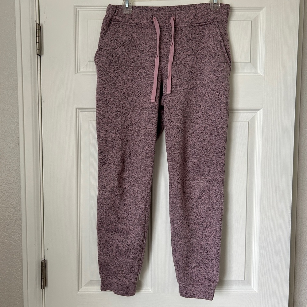 L.L. Bean Heathered Pink Jogger Sweatpants